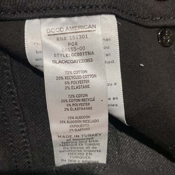 NWT Coated Black Jeans - Picture 6 of 7